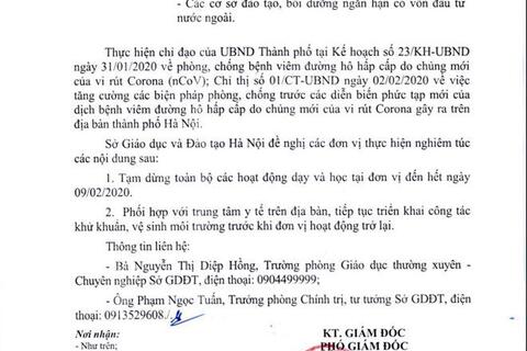 Hà Nội yêu cầu các trung tâm ngoại ngữ tạm nghỉ để phòng dịch đến hết ngày 09/02/2020